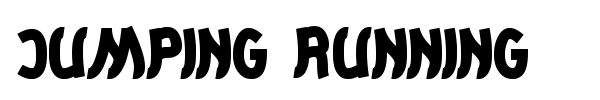 Jumping Running font preview